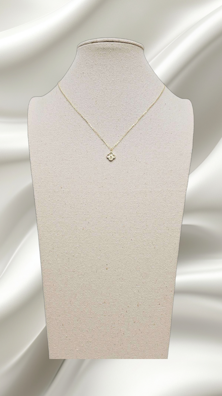 Micro Guilloche Gold Necklace