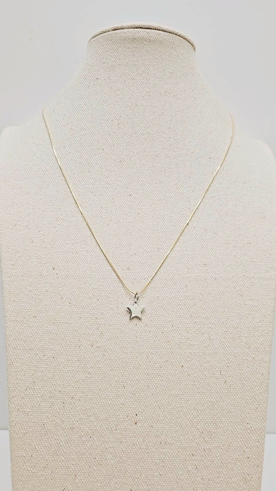 Double G Silver Star Gold Necklace