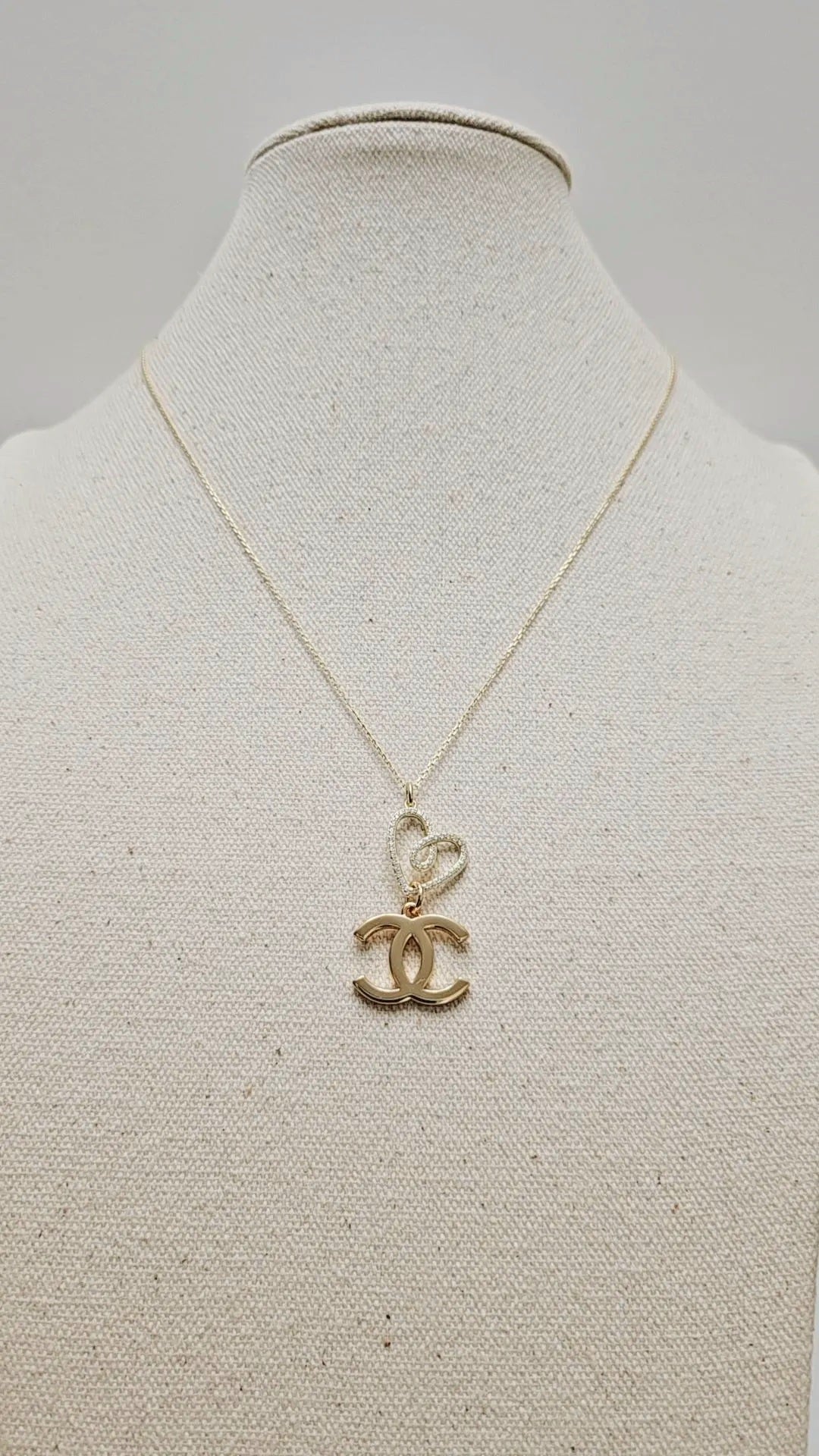 Infinity Heart COCO Gold Necklace