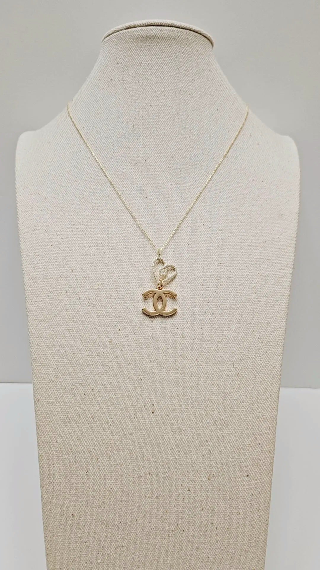 Infinity Heart COCO Gold Necklace