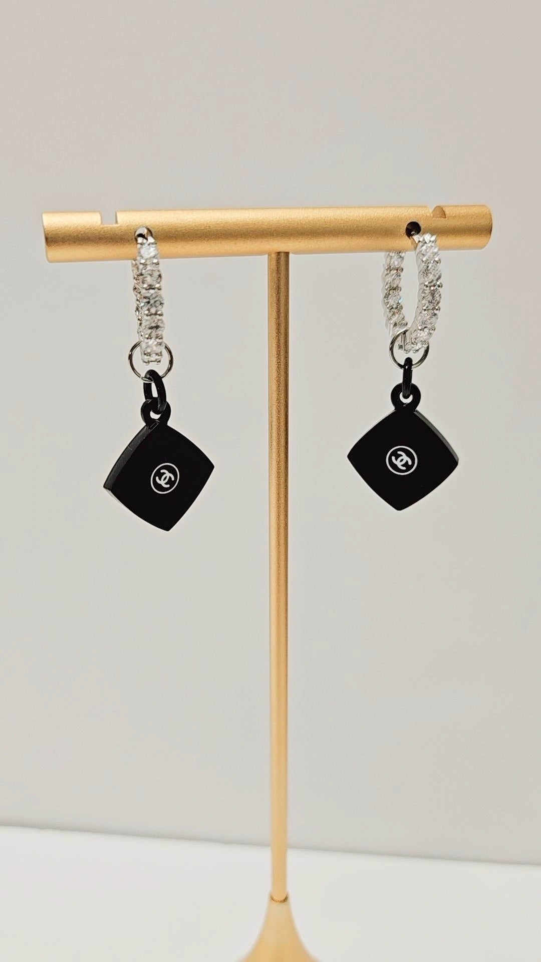 COCO Silver Huggie Earrings