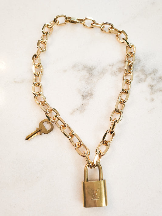 Lock & Key Chunky Necklace
